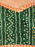 VASTRAMAY Green Bandhni Print Rayon Siblings Set