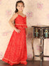 VASTRAMAY Maroon Bandhni Print Rayon Siblings Set