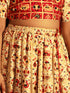 Vastramay Girls' Red And Cream Patola Print Lehenga Set