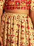 VASTRAMAY Red And Cream Patola Siblings Matching Set