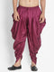 VASTRAMAY Men's Purple Cotton Blend Dhoti