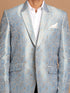 Vastramay Men's Gray Woven Blazer