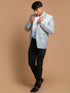 Vastramay Men's Gray Woven Blazer