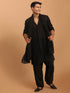 Vastramay Men's Black Georgette Sequined Dupatta