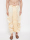 Vastramay Men's Gold Embroidred Dhoti