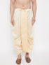 Vastramay Men's Gold Embroidred Dhoti