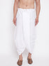 Vastramay Men's White Traditional Dhoti