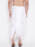 Vastramay Men's White Traditional Dhoti