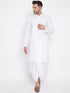 Vastramay Men's White Traditional Dhoti
