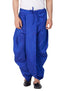 Vastramay Men's Blue Cotton Silk Blend Dhoti