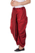 VASTRAMAY Men's Maroon Cotton Silk Blend Dhoti
