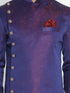 VASTRAMAY Men's Blue Silk Blend Sherwani Set
