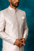 VASTRAMAY Men's Purple Imported Jacquard Indo Only Top