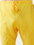 Vastramay Men's Rose Gold Jacquard Jacket With Kurta Pyjama Set