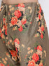 Vastramay Men's Orange Twill Jacket, Printed Kurta and Pyjama Set