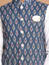 Vastramay Men's Grey Cotton Nehru Jacket With White Cotton Pant