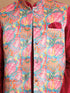 Vastramay Men's Multi-Color Printed Nehru Jacket With Solid Kurta & Pyjama Set