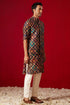 VASTRAMAY Purple Muslin Sequined Patola Printed Navratri Special Kurta Pant Set