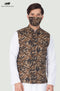 VASTRAMAY Men's Camouflage Print Cotton Ethnic Jacket