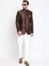Vastramay Men's Coffee Silk Blend Jodhpuri