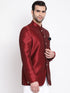 Vastramay Men's Maroon Silk Blend Jodhpuri