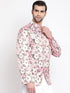 Vastramay Men's Pink Silk Blend Jodhpuri