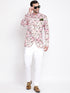Vastramay Men's Pink Silk Blend Jodhpuri