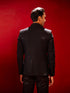 Vastramay Men's Black Schiflli Jodhpuri