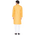 Vastramay Men's Orange Linen Kurta and Pyjama Set
