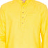 Vastramay Men's Yellow Linen Kurta and Pyjama Set