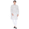 Vastramay Men's White Cotton Kurta and Pyjama Set