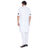 Vastramay Men's White Cotton Kurta and Pyjama Set