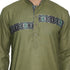VASTRAMAY Men's Green Cotton Blend Kurta and Pyjama Set