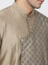 Vastramay Men's Copper-toned Cotton Silk Blend Kurta