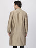 Vastramay Men's Copper-toned Cotton Silk Blend Kurta
