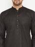 Vastramay Black Color Baap Beta Kurta Set