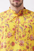 Vastramay Multicolor-Base-Mustard And Cream Baap Beta Kurta Set
