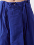 Vastramay Men's White And Blue Cotton Kurta And Dhoti Set