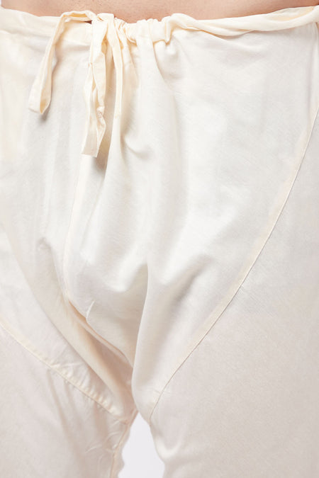 VASTRAMAY Pink Floral printed Silk Blend Kurta Pyjama baap Beta Set