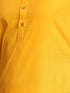 Vastramay Men's Mustard Solid Kurta