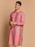Vastramay Men's Multi-Color Embellished Kurta