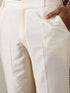 Vastramay Men's Yellow And Cream Solid Kurta With Viscose Pant Style Viscose Pyjama Set