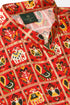 VASTRAMAY Men's Red Patola Print Ethnic kurta