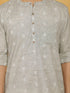 Vastramay Men's Green Cotton Kurta