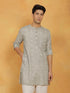 Vastramay Men's Green Cotton Kurta