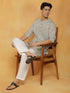 Vastramay Men's Green Cotton Kurta