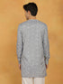 Vastramay Men's Gray Cotton Kurta