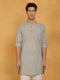 Vastramay Men's Green Cotton Kurta