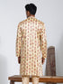 Vastramay Men's Yellow Silk Blend Kurta