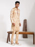 Vastramay Men's Yellow Silk Blend Kurta And Pyjama Set